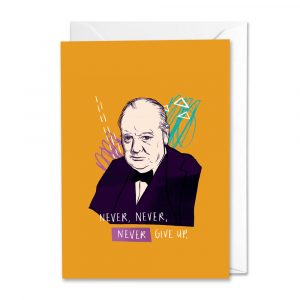 Winston Churchill quote card